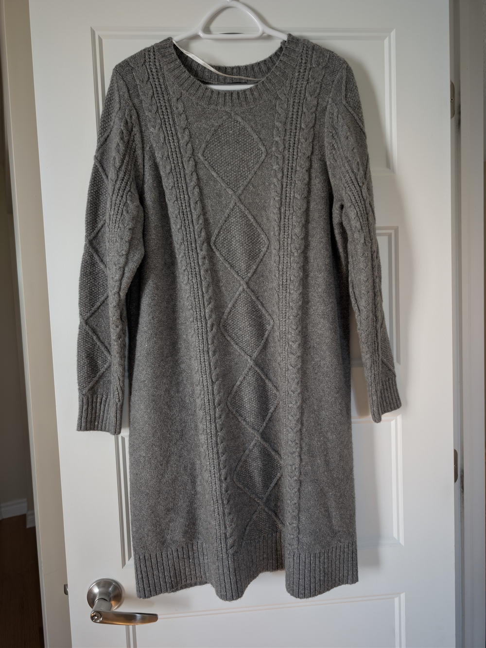 torrid Gray Cable Knit Sweater Dress